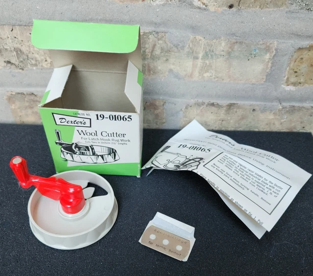 Cortador de lana vintage de Dexter's con caja de hojas