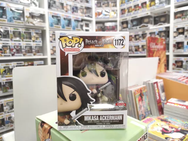 Funko Pop Mikasa Ackermann 1172 - Attack On Titan Special Original + Protector