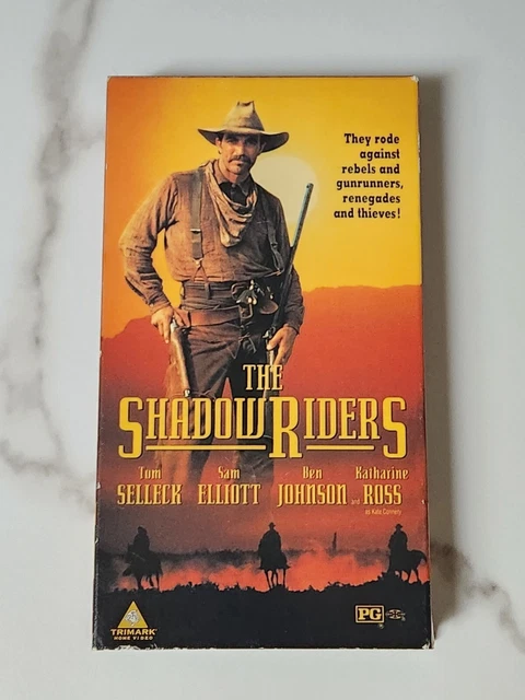 Shadow Riders Western 1991 THE SHADOW Riders VHS Video Movie Tape Classic Tom Selleck Western ...