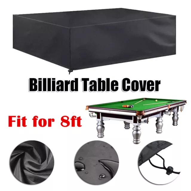 8ft Outdoor Pool Snooker Billiard Table Cover Polyester Waterproof Dust Cap