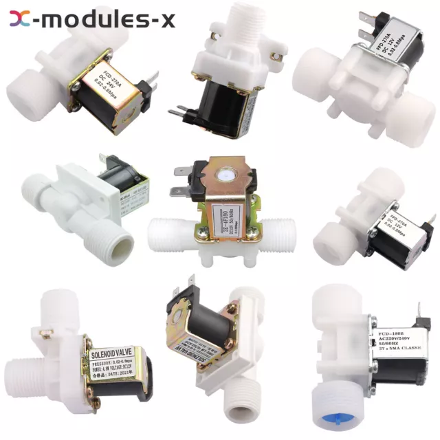 DC12V/24V AC110/220V 1/2 3/4inch N/C Electric Solenoid Valve Magnetic Water Air