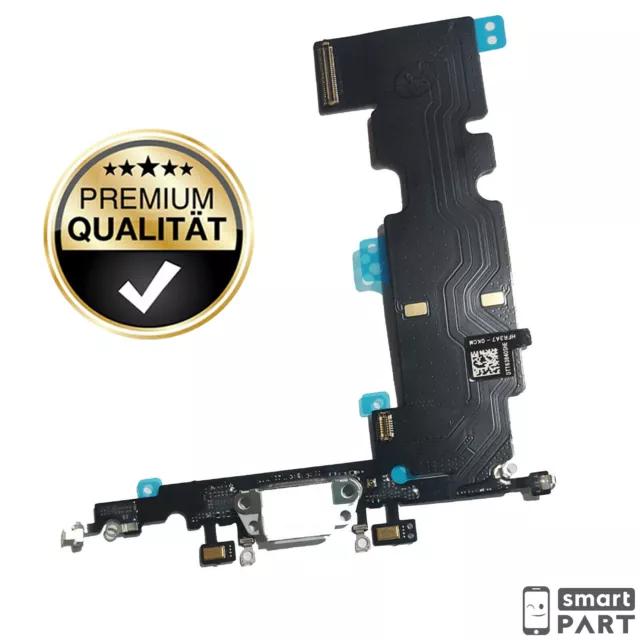 FÜR iPHONE 8 PLUS LADEBUCHSE WEIß DOCK CONNECTOR MIKROFON ANTENNE USB PORT FLEX