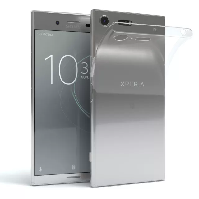 Sony Xperia XZ Premium Hülle Case Silikon Back Cover Handy Schutz Transparent