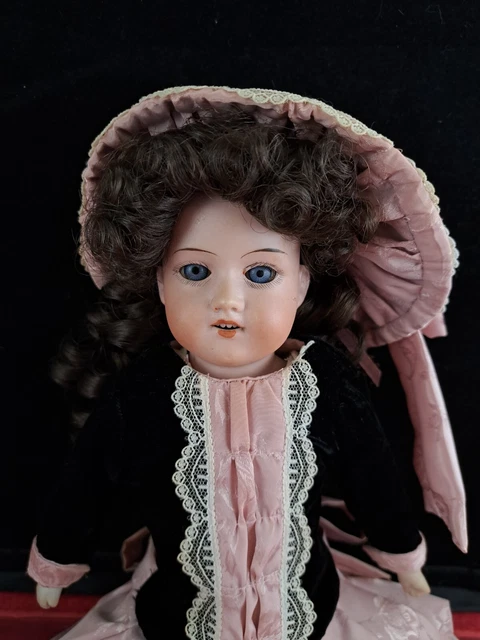 Antique Armand Marseille 16” German Bisque 370 Doll Kid Leather Body *A (top)