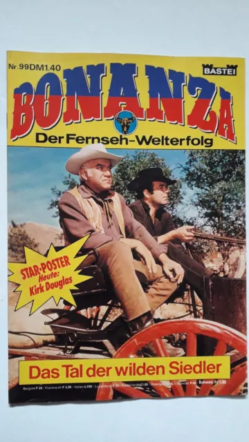 Bonanza Nr.99 mit Poster - TOP Z1 Der Fernseh-Welterfolg als BASTEI COMICHEFT