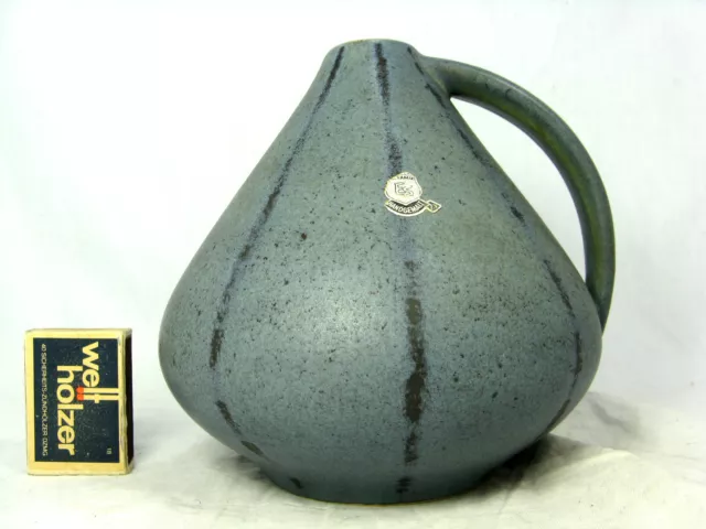 Well shaped 60´s design ES Keramik vase Emons & Söhne 890 / 15 original label