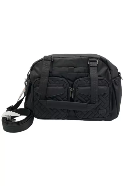 Lug Quilted Convertible Carryall Tote Jumper Black