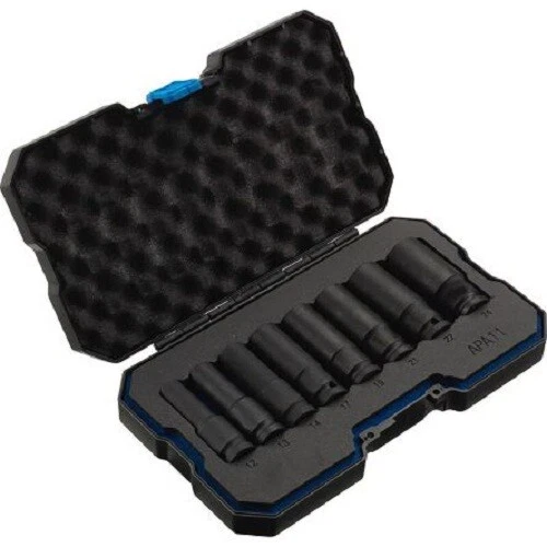 RS Pro AIR IMPACT SOCKET SET 8Pcs 12-24mm Hexagon, 1/2″ Hexagon Drive, Chrome