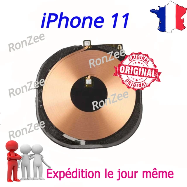 Nappe De Recharge Induction NFC Sans Fil + Lampe Pour IPhone 14 - Noir