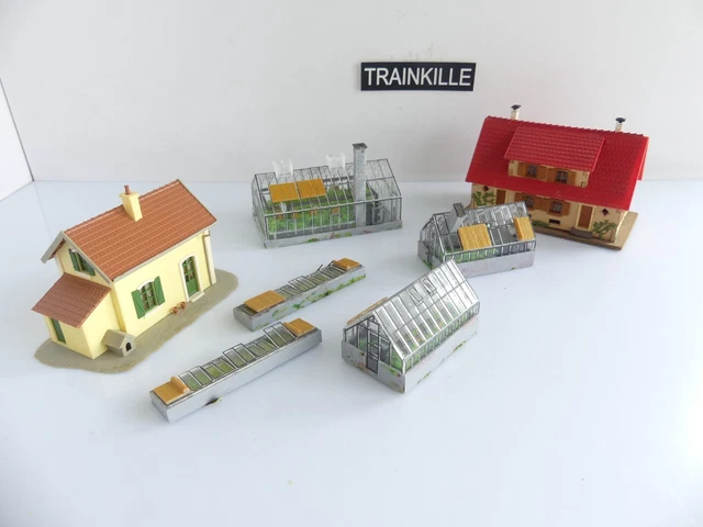 1058 Jouef - Maquettes Montées : Menuiserie / Hangar / Maison - HO 1/87 - France