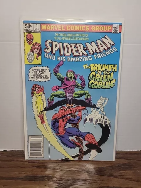 Spider-Man And His Amazing Friends #1 First Firestar Newsstand 1981 Green Goblin