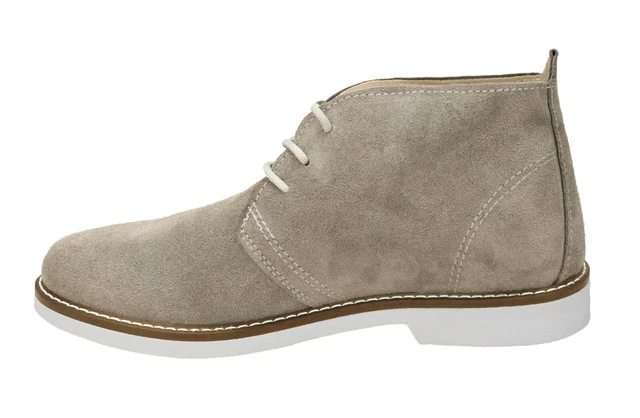 POLACCHINE UOMO DIAMOND Shoes Scarpe Scamosciate Grigio Chiaro