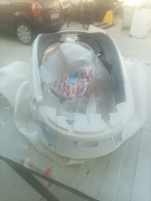13964 Carena Posteriore Dx Sx Originale Malaguti Centro 50 Bianco