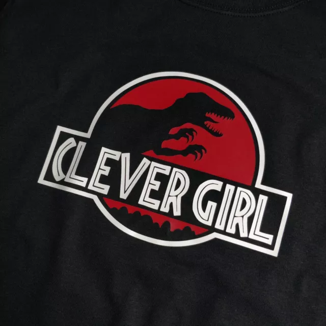 Clever Girl Velociraptor Jurassic Park Dinosaur Parody T-Shirt 3