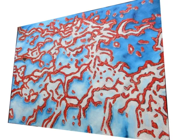 Huge original Art oil Painting abstract Canvas barrier reef artwork wall décor 2