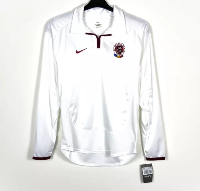 BNWT 2002 2003 Sparta Prague Nike Away Long-sleeved Football Shirt Men's XS