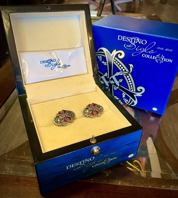 ARTURO FUENTE / OPUS X 100 YEAR COMMEMORATIVE CUFFLINKS RED NIB Rare/numbered