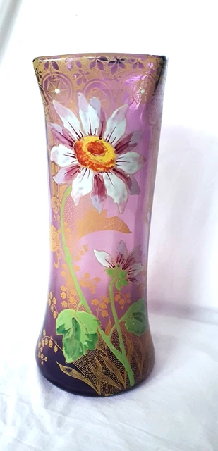 Vase Décor Ovoïde T. Legras – Rubis – Hauteur 29cm – Très Bon état