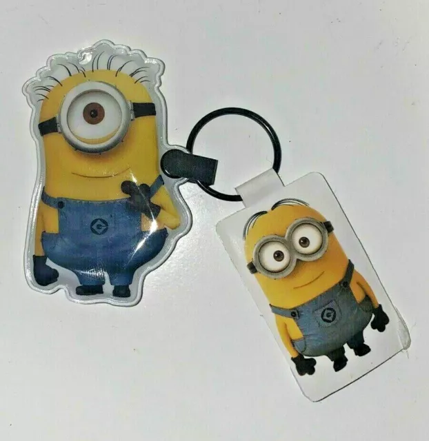 12X Despicable Me Keyring -Minion Dave Keychain Bag Tags Kids Party Bag Favours 2