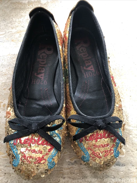 Replay sequin trainers cheap