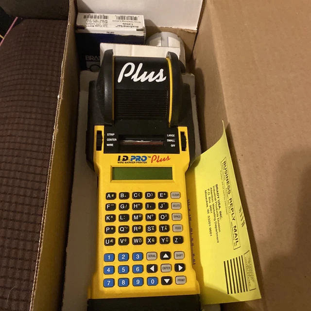 Brady I.D.PRO Plus Wire Marker Printer  NO CHARGER