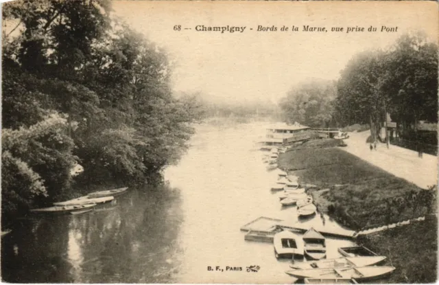 CPA CHAMPIGNY-sur-MARNE Bords de la Marne - Vue prise du Pont (1352180)