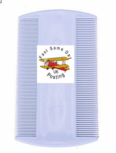 Hi -Vis Headlice Comb ,Double Sided Nit flea Head Lice Removal Comb  4 Kids& Pet 2