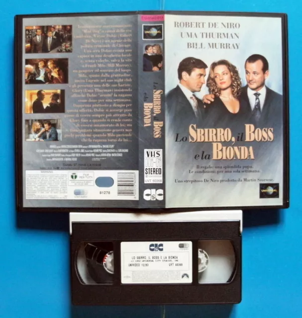 Vhs Lo Sbirro Il Boss E La Bionda (1993) De Niro -Uma Thurman -Cic - Ex Noleggio