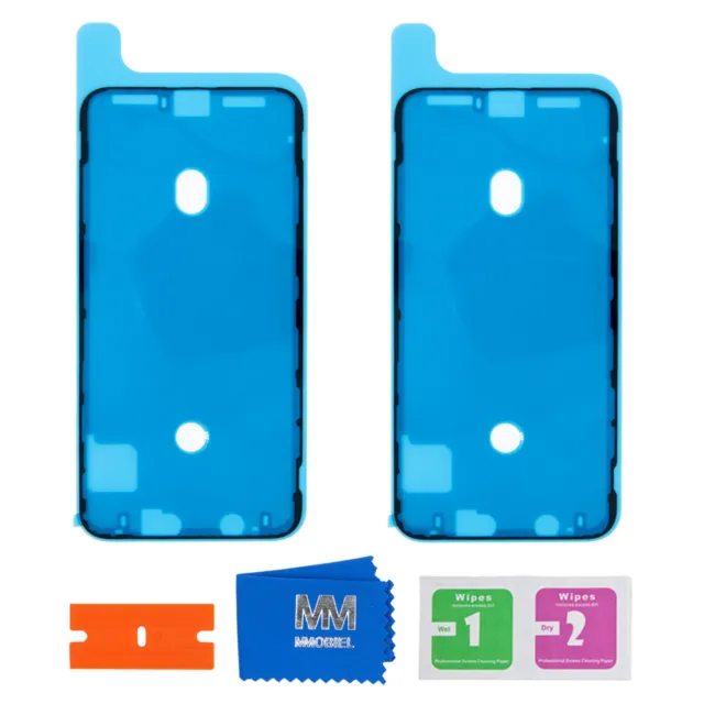 2x Wasserdichte Folie Klebefolie LCD Display Sticker für iPhone XS Max 6.5inch