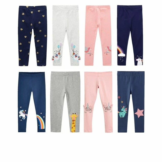 1 PC Leggings Bambine Pantaloni Ragazze Skinny Stampa Cartoon P