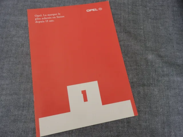 catalogue opel toute la gamme 1998 suisse