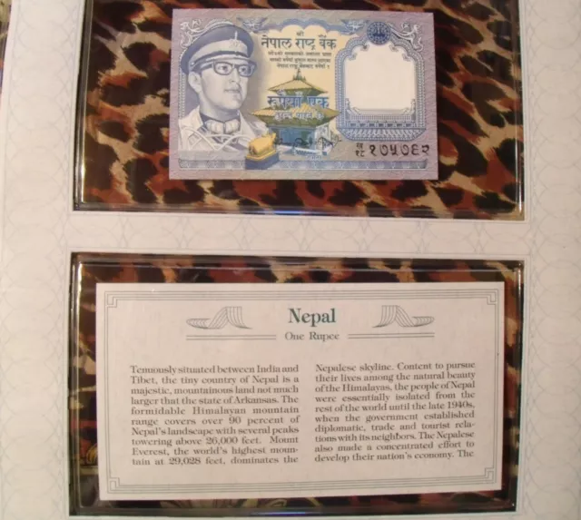 *Most Treasured Banknotes Nepal 1 Rupee 1974 P-22  UNC signature 10