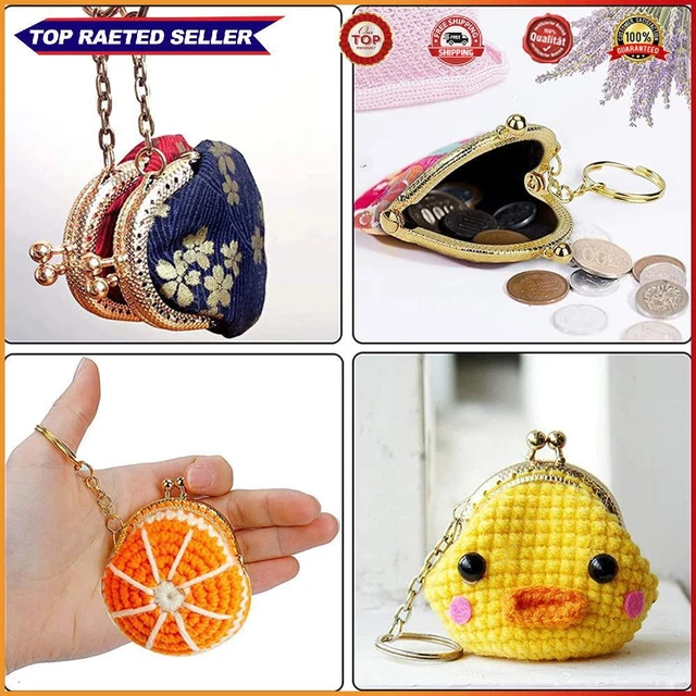 5 Colores Cartera Marco Bolsa Beso Cierre Cerradura Metal Arco Marco Moneda Cartera Marco de embrague