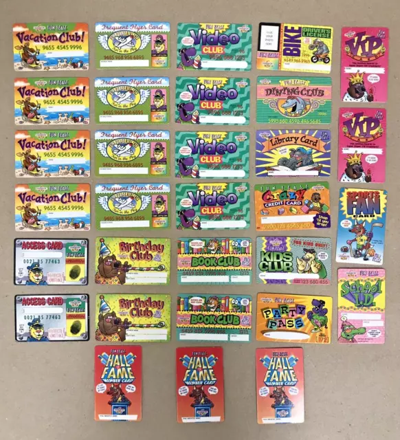 Vintage 32pc Swanson Fun Feast Crazy Credit Cards Frequent Flyer Vacation & More
