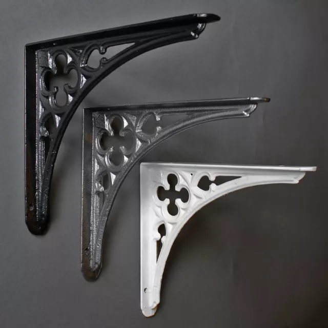 4"/5"/7"/8"/10" Gothic Cast Iron Shelf Bracket Support Book Sink Cistern Toilet