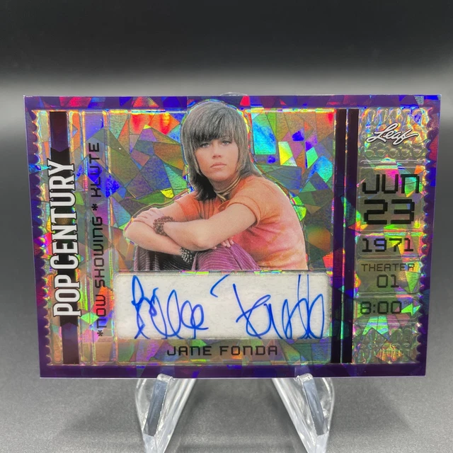 2024 LEAF METAL Pop Century Jane Fonda Purple Cracked Ice Now Showing