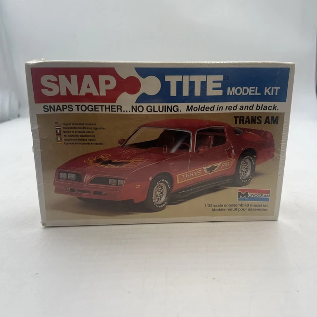 MONOGRAM SNAP TITE Model Kit Trans Am 1:24 Scale $12.50 - PicClick