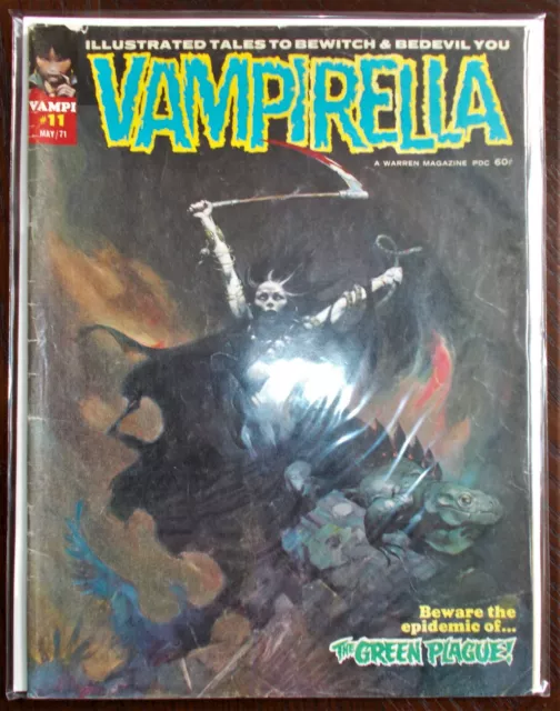 VAMPIRELLA #11 May 1971 Frank Frazetta Cover Warren Magazine VF 8.0
