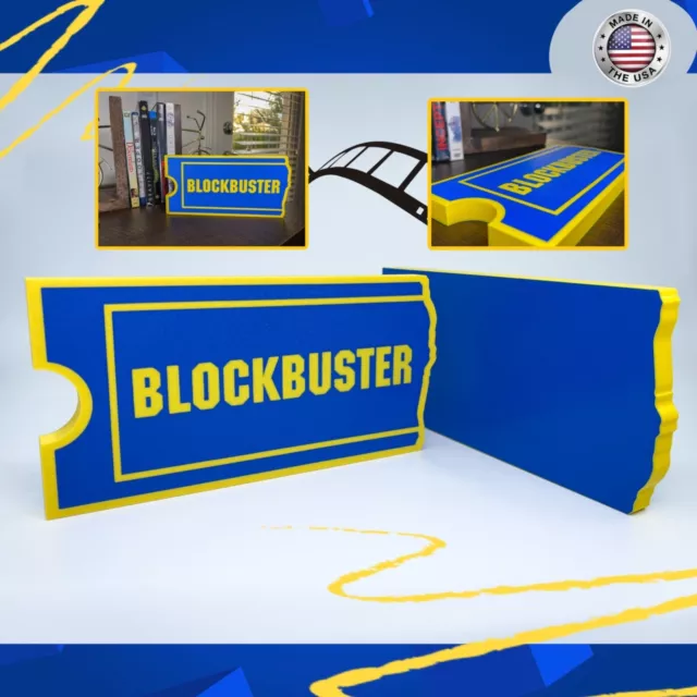 Blockbuster Video Logo Decoration Sign