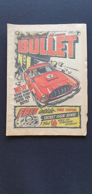 Bullet Vintage Comic First Edition (Prog 1), 14 Feb 1976