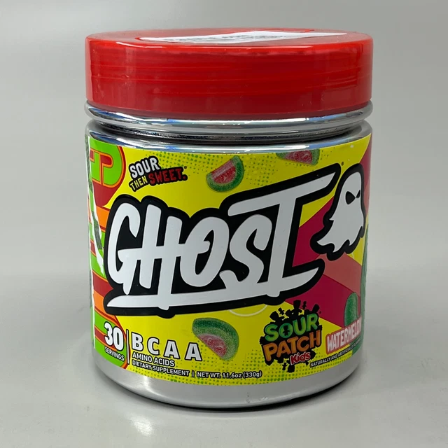 GHOST BCAA AMINO Acids Sour Patch Kids Watermelon 11.6oz. 330g Exp 01/