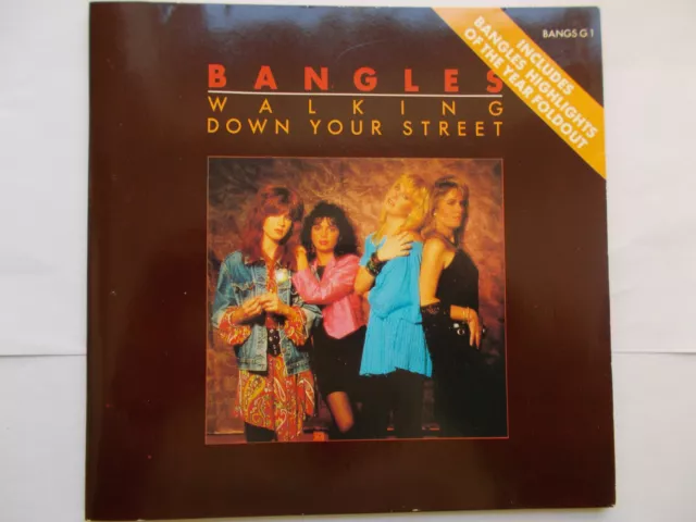Bangles- Walking Down Your Street 7” Gatefold Picture Sleeve Vinyl Single Releas