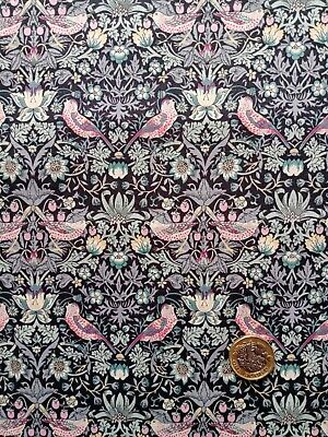 REMNANT - STRAWBERRY THIEF - Liberty of London Tana Lawn Cotton Approx 50 x 31cm