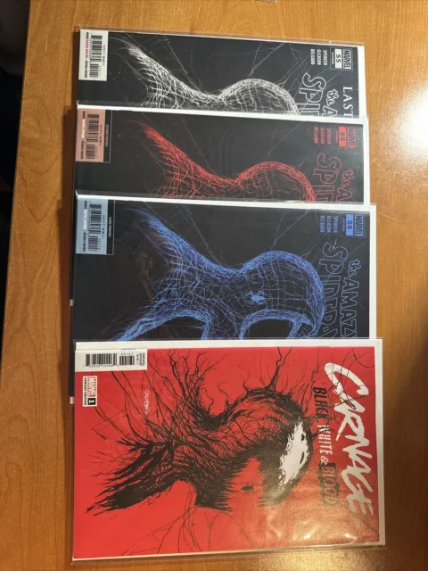 AMAZING SPIDER-MAN (#55) PATRICK GLEASON 1ST, 2ND & 3RD PRINT SET and Carnage.