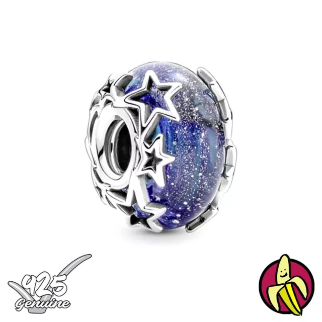 Murano Stars S925 Bracelet Charm for 3mm Snake Chain FAST UK DISPATCH