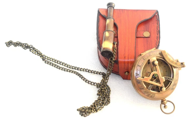 Sundial Compass Directional Hiking Travelling Tracking Compass FREENecklace Gift