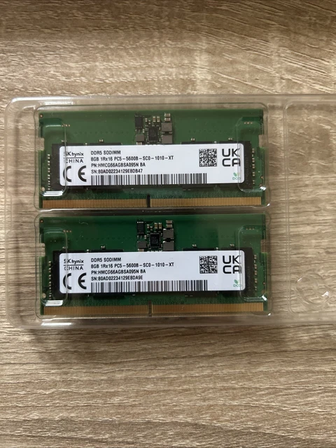 Barrette Mémoire RAM 8 Go (2x4 Go) SK Hynix DDR3 PC3L-12800 Pour PC Portable