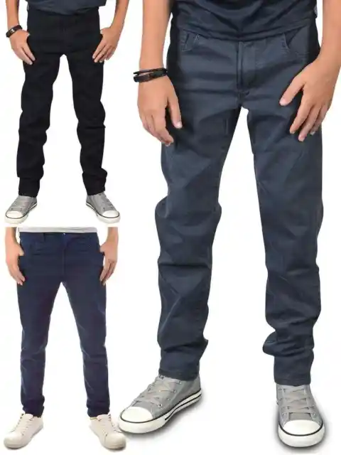 Jeans Pants Leisure Trousers Comfortable Stretch Trousers Children's Boy's 22872