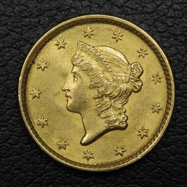1852 Type 1 $1 One Dollar Gold