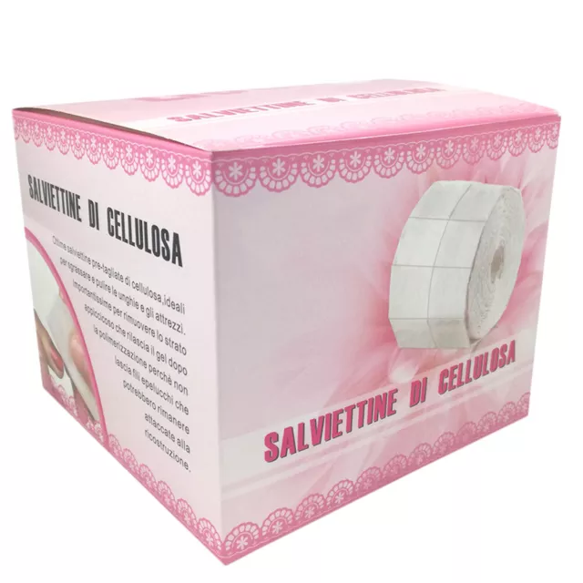 Rodillo Toallitas Pre Standup Celulosa Removedor Esmalte Gel Uñas 250 Rasgados 2